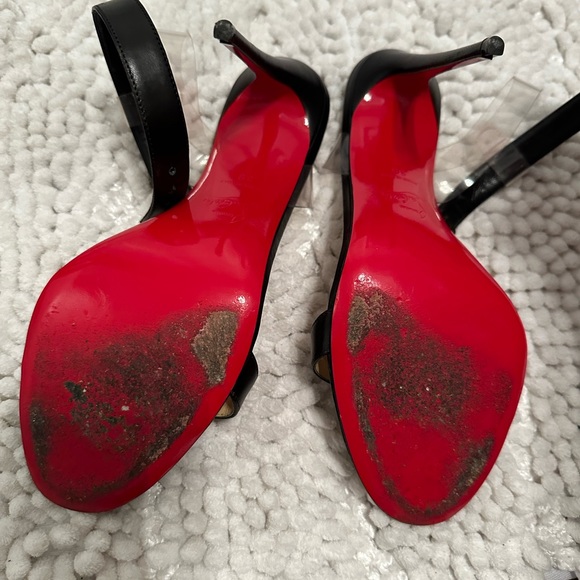 Christian Louboutin Open Toe Stilettos - Picture 6 of 7